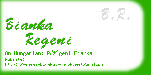 bianka regeni business card